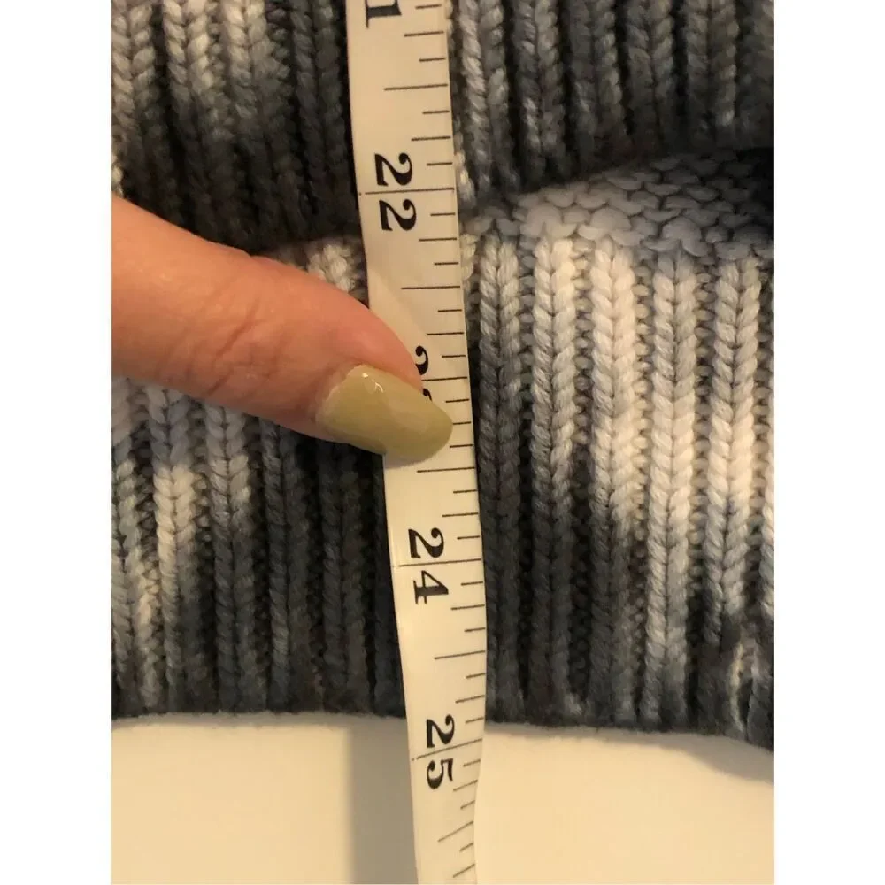 Pilcro Boxy Cable Sweater sz Small oversized 100% cotton tie dye natural fiber